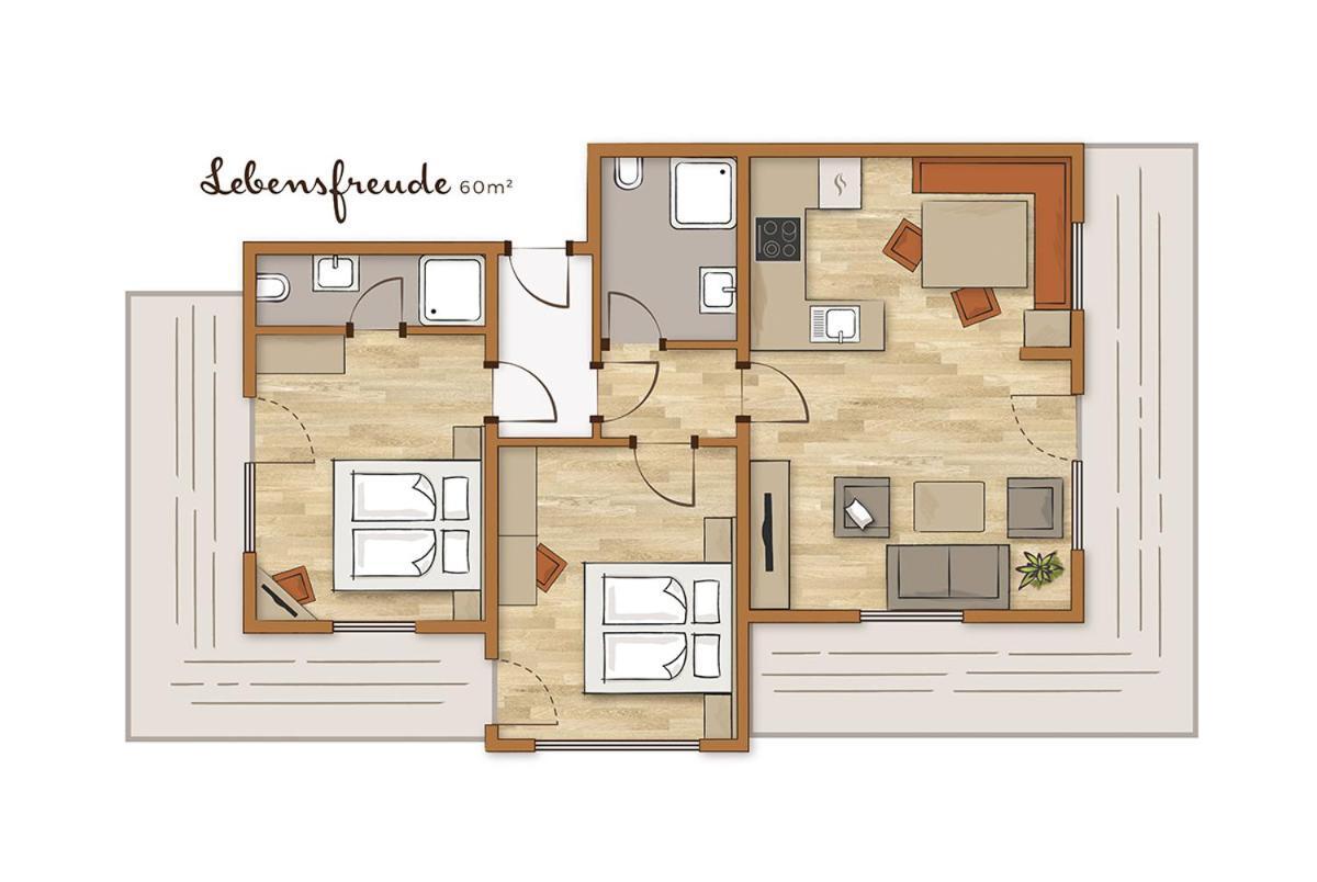 람자우 암 다흐스타인 Bio-Holzhaus Und Landhaus Heimat 아파트 외부 사진